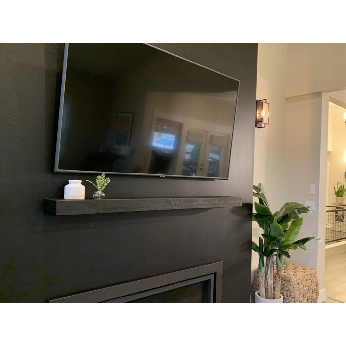 Millwood Pines Juna Floating Fireplace Shelf Mantel & Reviews Wayfair